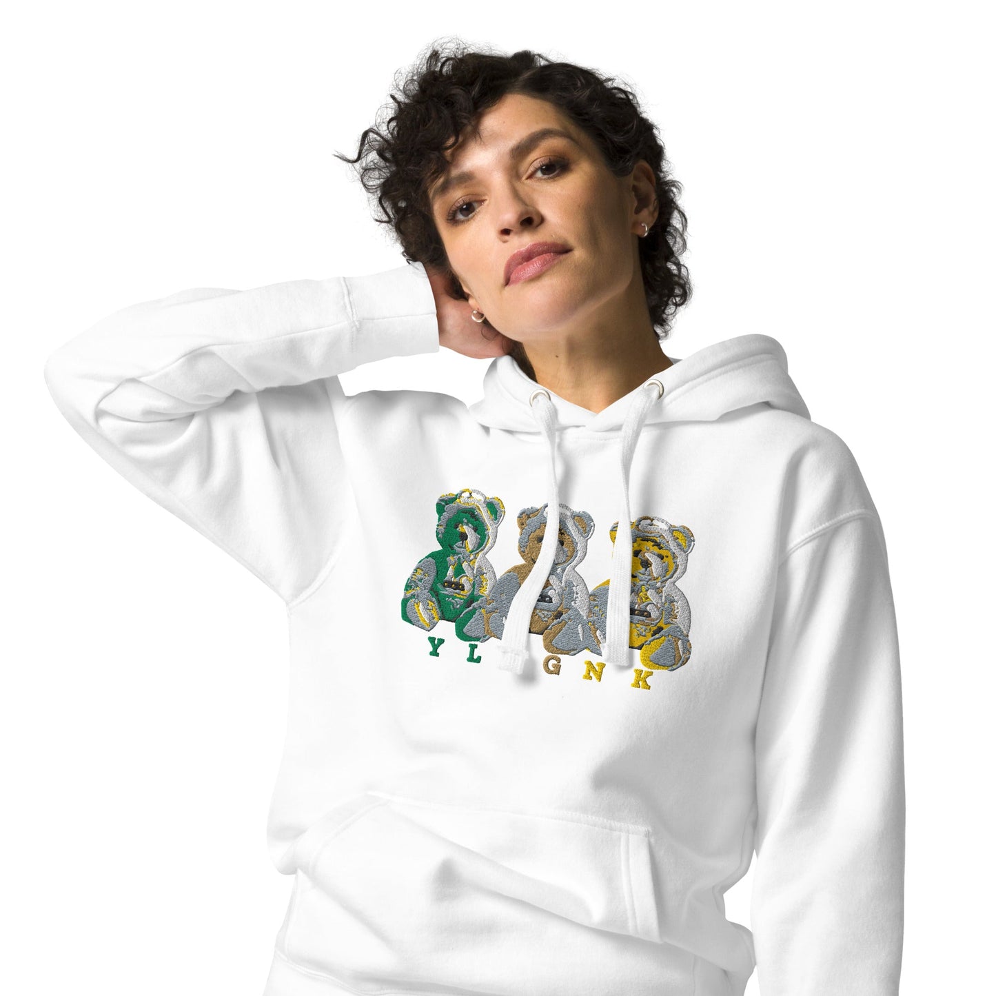3REE Bear Unisex Hoodie mit Stickerei - 7262195_10779