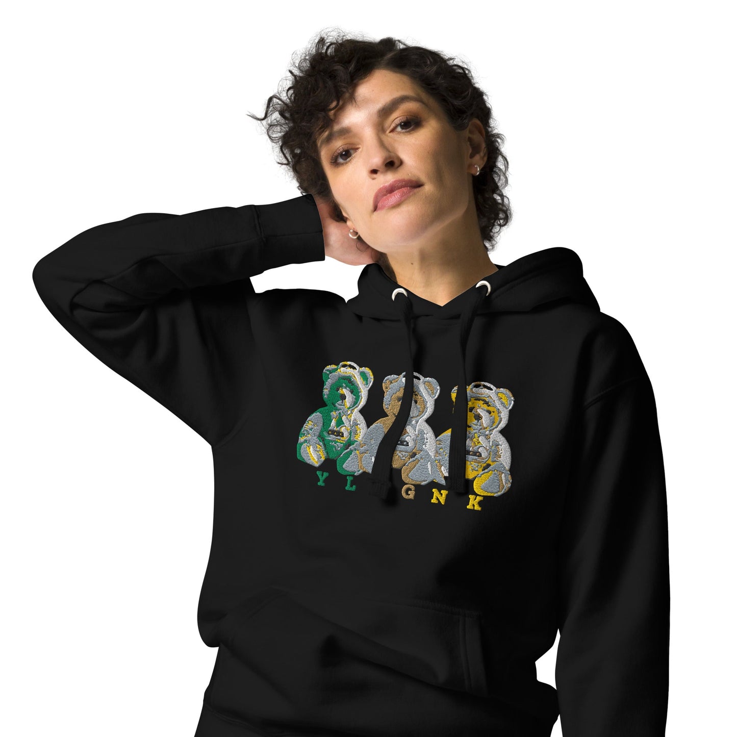 3REE Bear Unisex Hoodie mit Stickerei - 7262195_10779