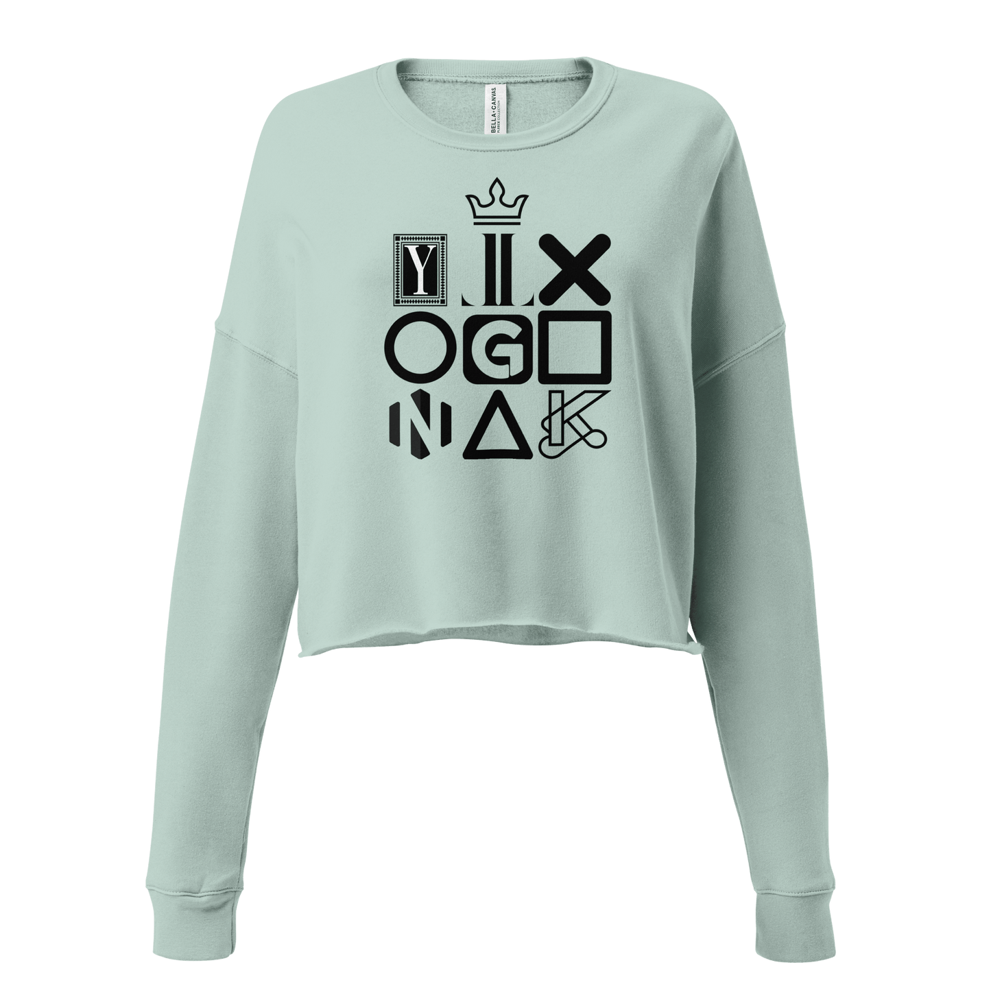 Damen Grafik Crop Sweatshirt – YLXGNK | Bella + Canvas 7503 - Women's Crop Sweatshirt - 9288382_10150