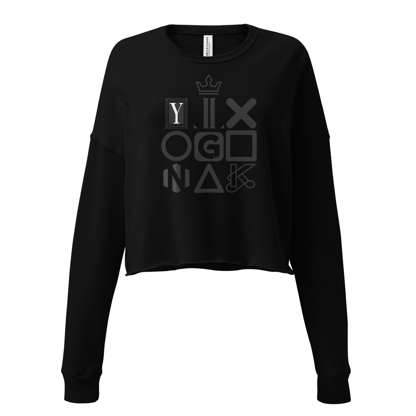 Damen Grafik Crop Sweatshirt – YLXGNK | Bella + Canvas 7503 - Women's Crop Sweatshirt - 9288382_9627
