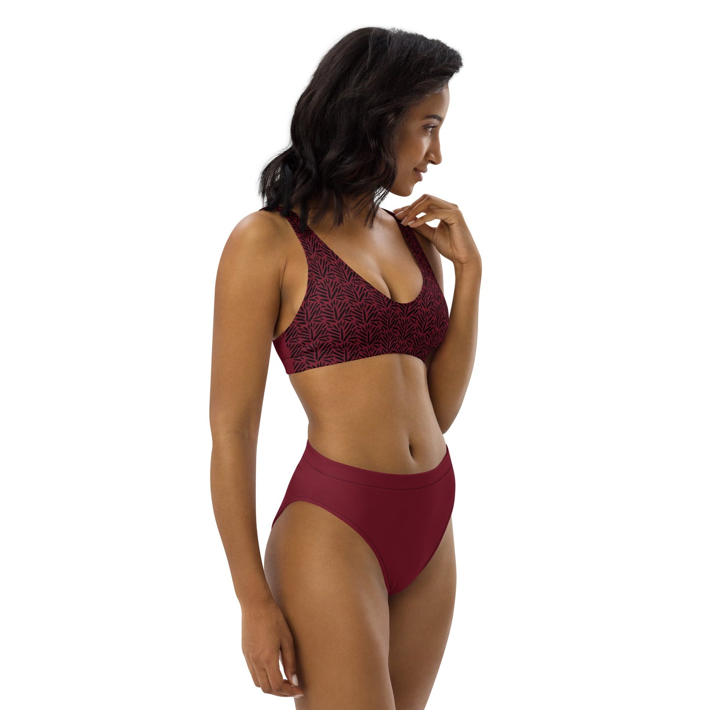 KNGXLY - High - Waisted Bikini – Eco - Friendly, Flattering Fit, Custom Design - 4887725_12028