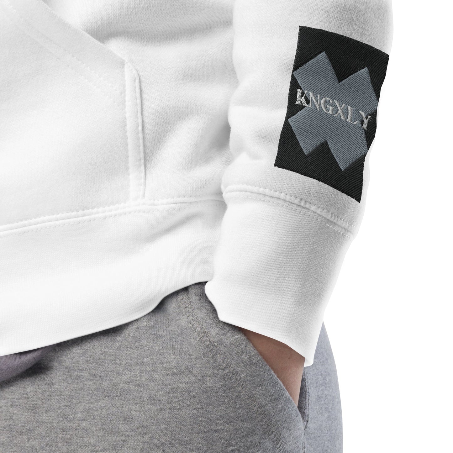 KNGXLY - Krone - Stickerei - Unisex Hoodie - Löwen - Logo - 1588634_10784