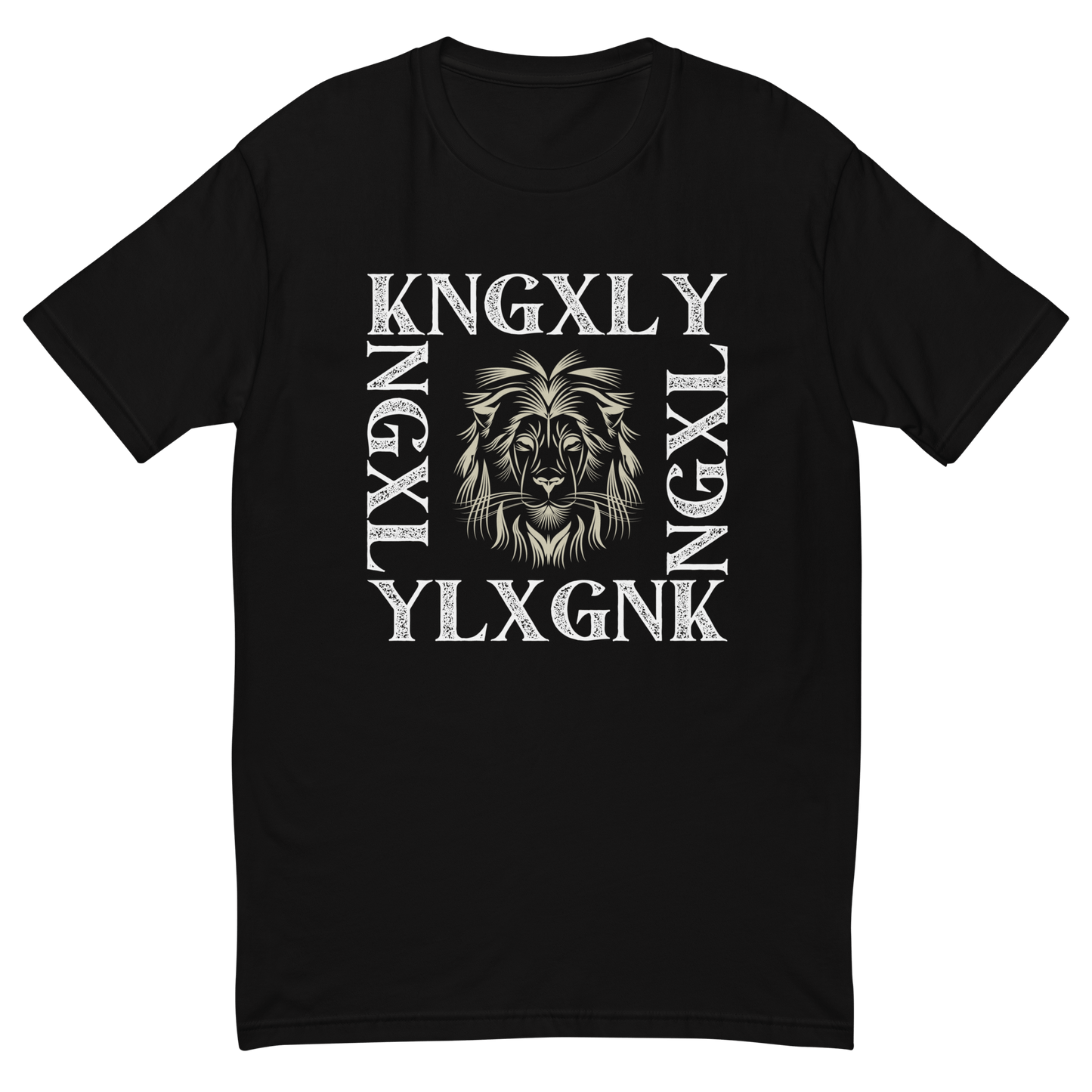 KNGXLY Ultimate Kurzarm - T-Shirt – Auffälliger Löwenkopf & Logo - Print - T-shirt - 9138146_4865
