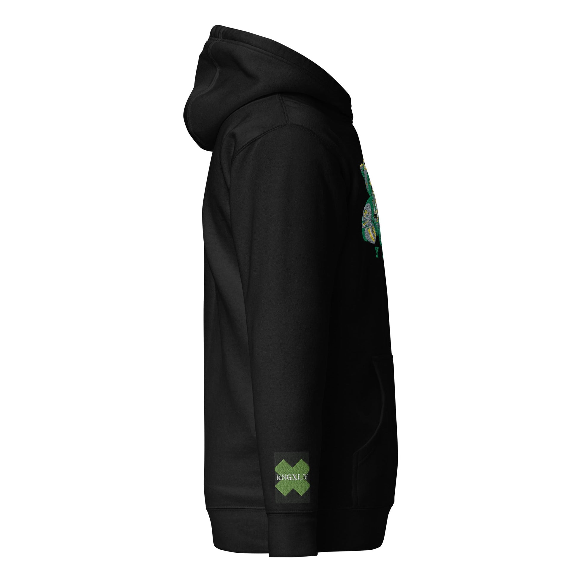 3REE Bear Unisex Hoodie mit Stickerei am Ärmel - 8540746_10774
