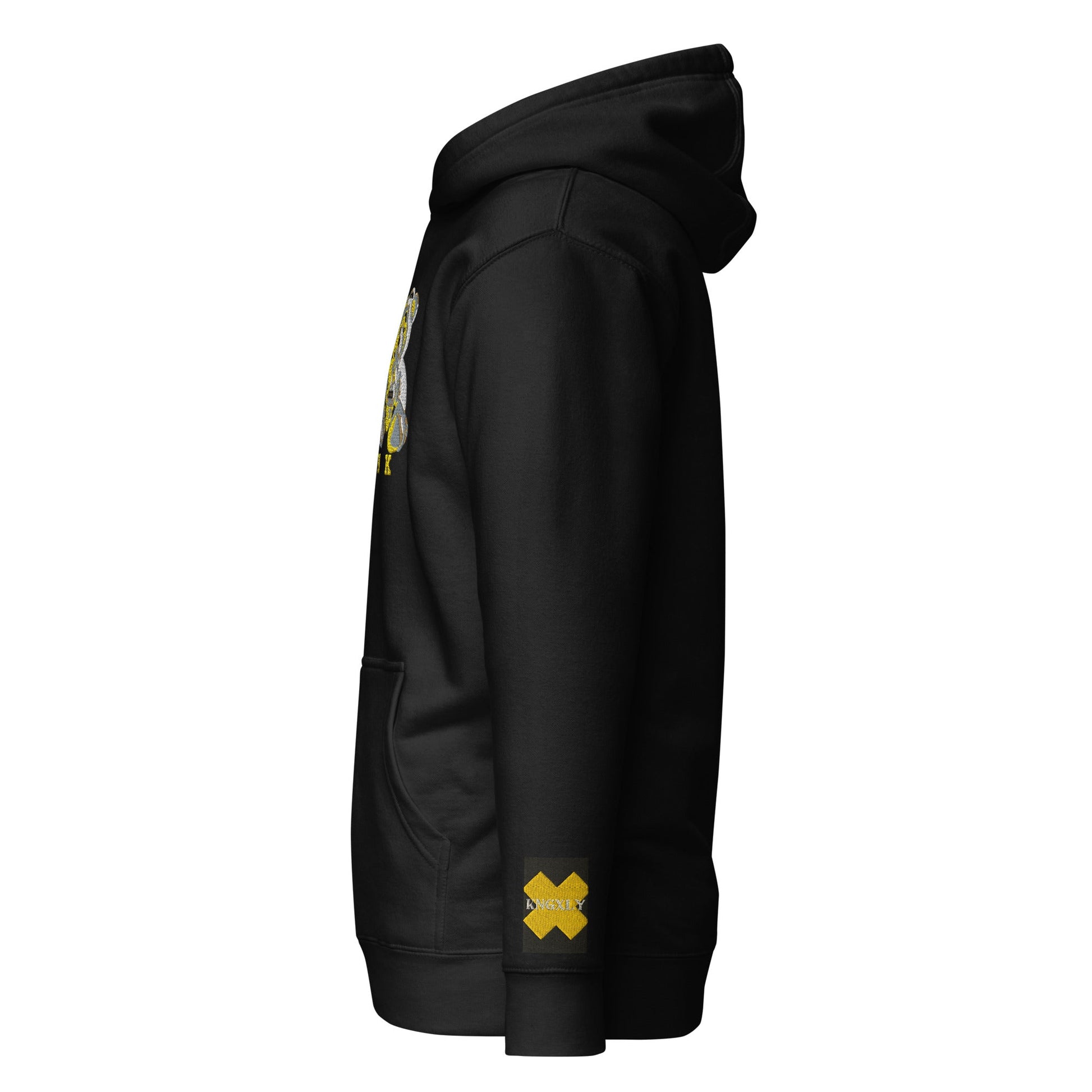3REE Bear Unisex Hoodie mit Stickerei am Ärmel - 8540746_10774