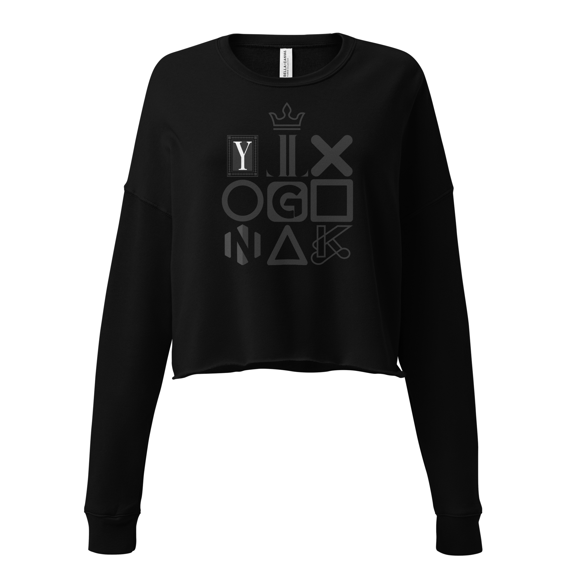 Damen Grafik Crop Sweatshirt – YLXGNK | Bella + Canvas 7503 - Women's Crop Sweatshirt - 9288382_9627