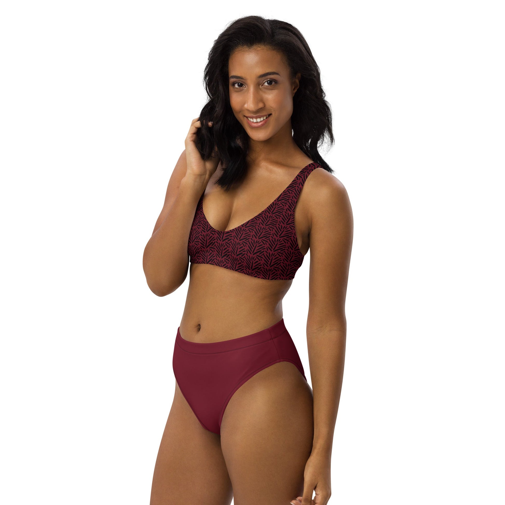 KNGXLY - High - Waisted Bikini – Eco - Friendly, Flattering Fit, Custom Design - 4887725_12028