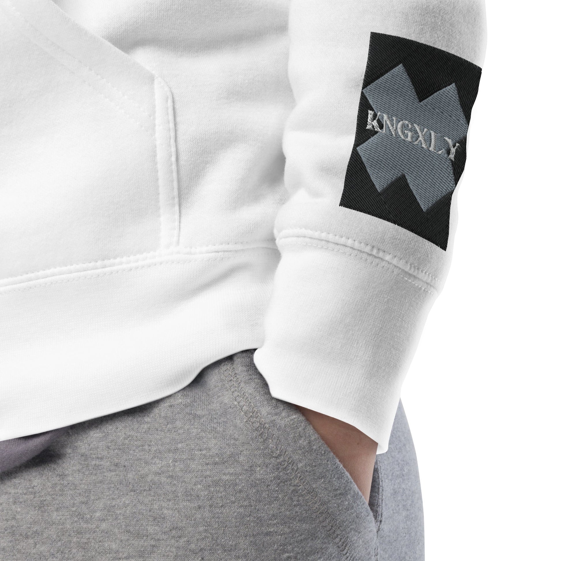 KNGXLY - Krone - Stickerei - Unisex Hoodie - Löwen - Logo - 1588634_10784