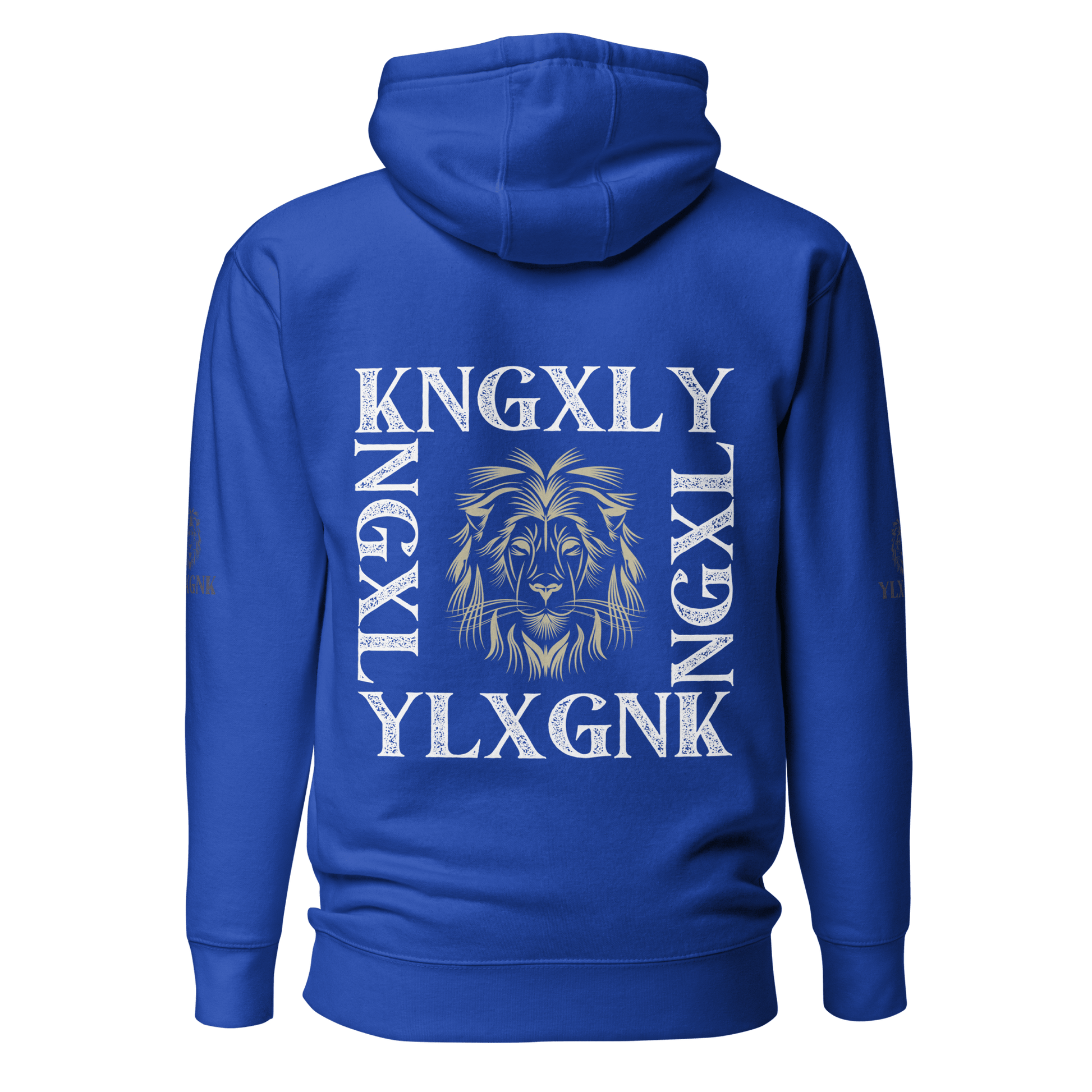 KNGXLY Unisex Hoodie – Auffälliges Löwenkopf - Rückenprint - 5004906_13911